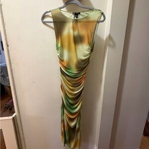 Elegant Multicolor Sleeveless Dress